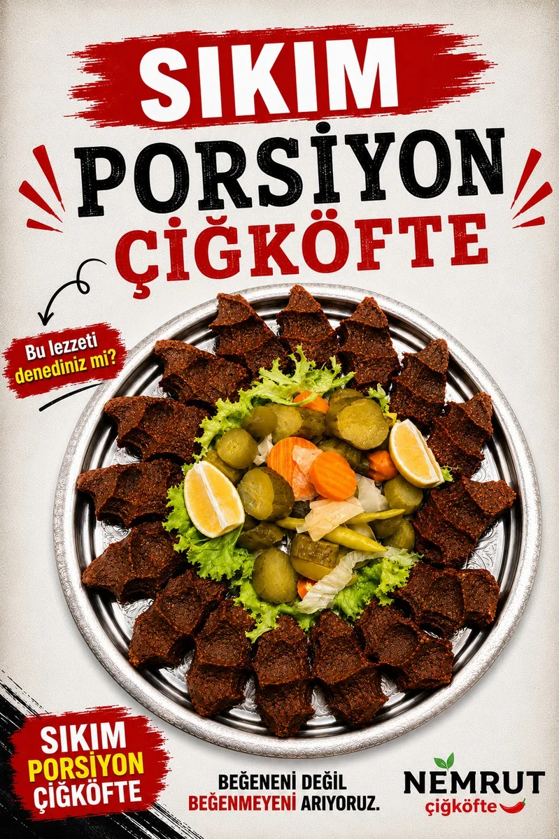 Sıkım Porsiyon sunumu